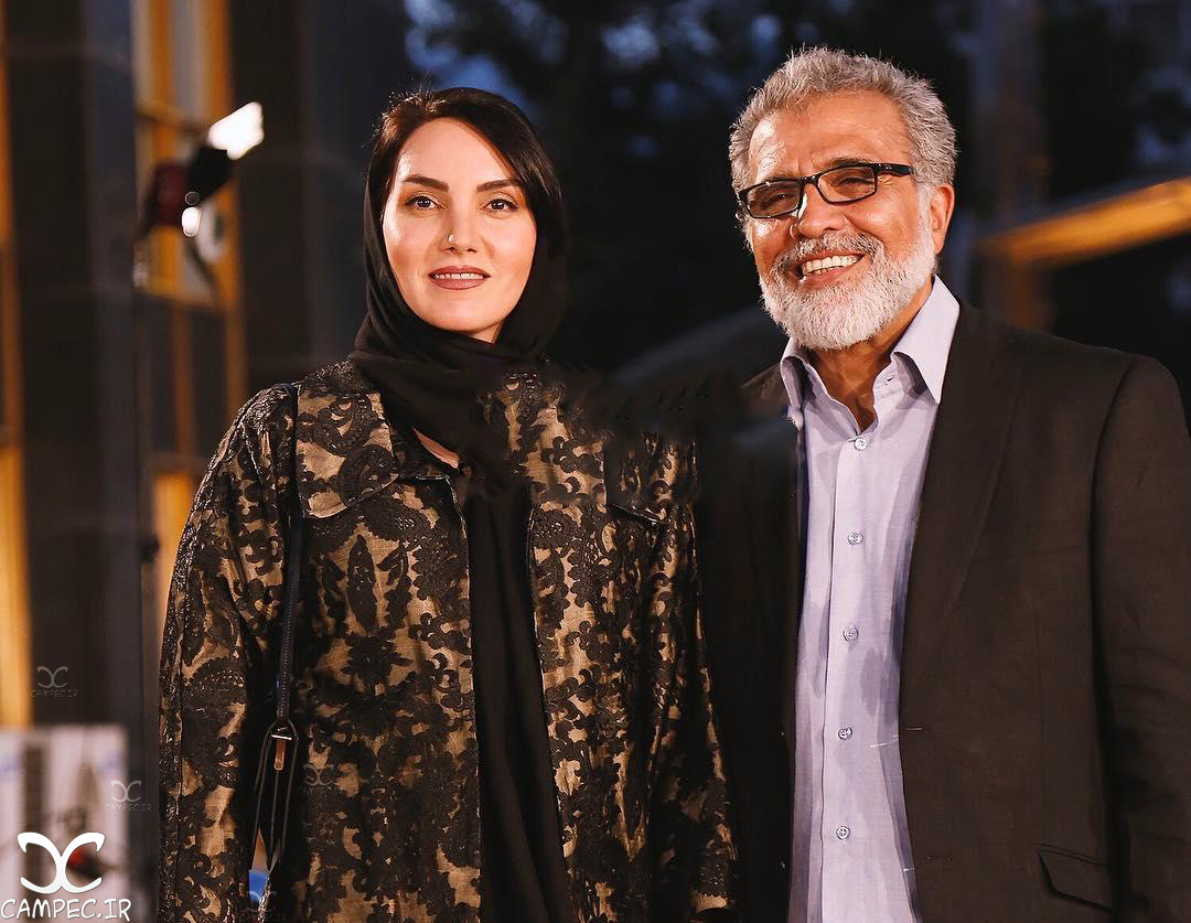 مرجان شیرمحمدی با همسرش بهروز افخمی در جشن حافظ