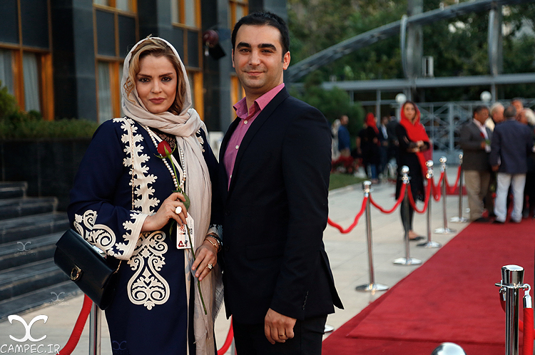 سپیده خداوردی و همسرش در شانزدهمين جشن حافظ