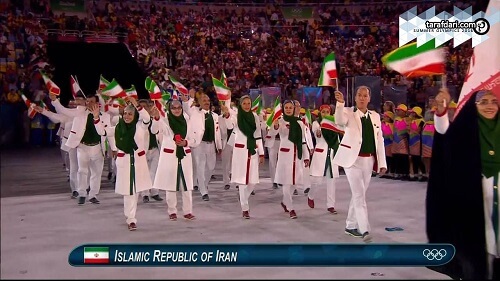 عکس کاروان ایران در افتتاحیه المپیک 2016