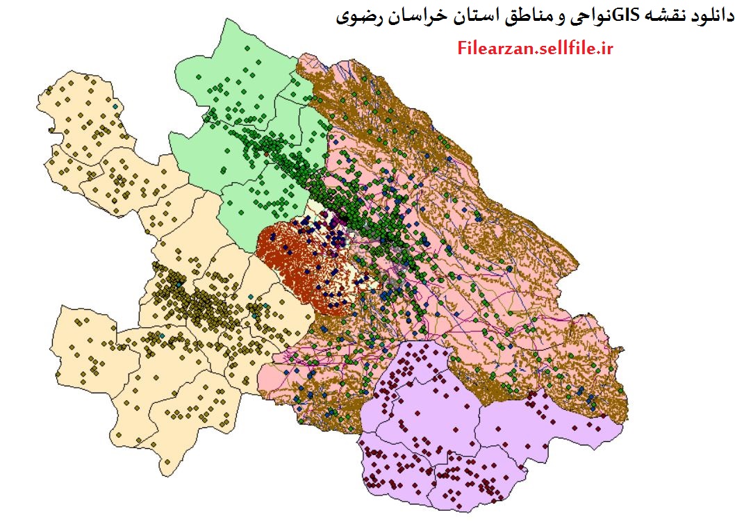 دانلود نقشه gis استان خراسان رضوی