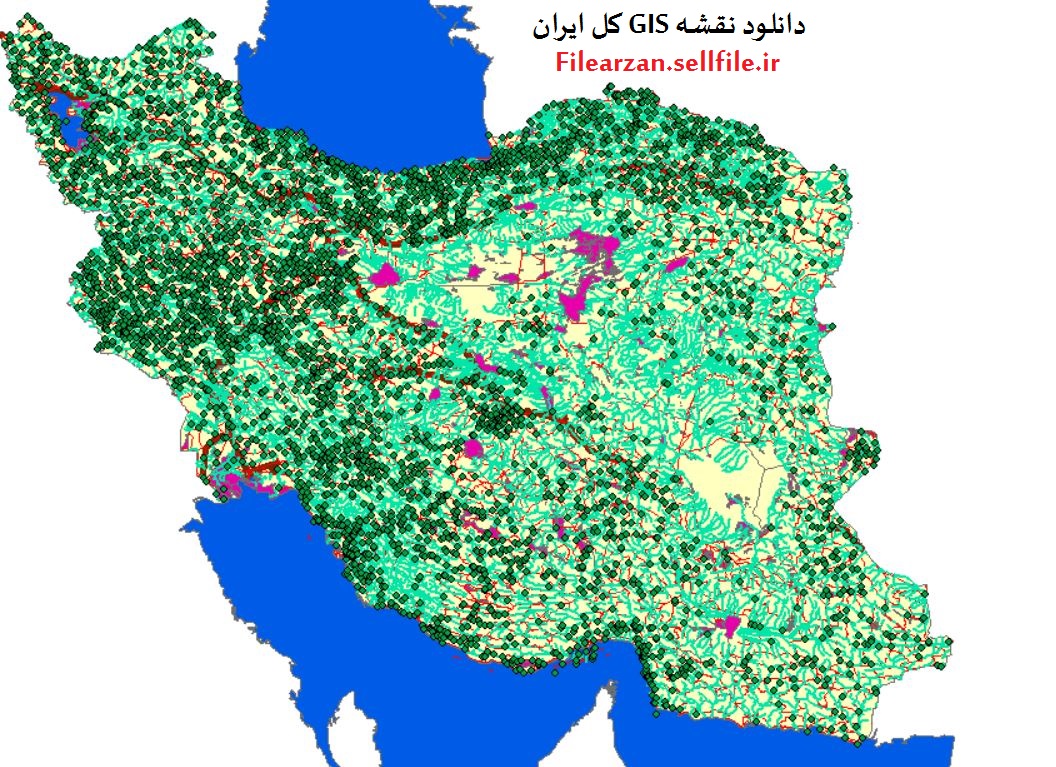 نقشه gis ایران