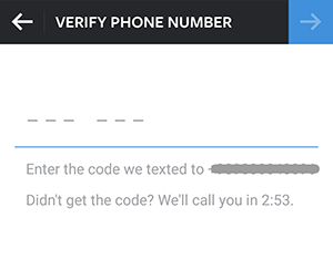 ثبت شماره موبایل در اینستاگرام