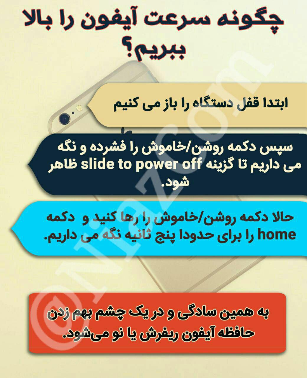 ‌‌‌ چگونه سرعت آیفون را بالا ببریم ؟ 