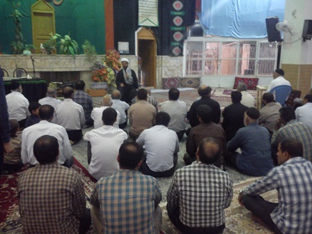 سخنرانی و اقامه نماز در مسجد بلال 