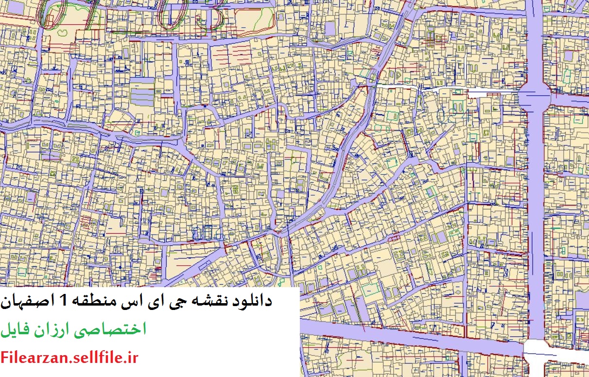 دانلود نقشه gis اصفهان