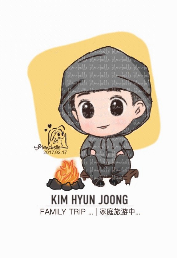 [blancbelle fanart] Kim Hyun Joong - Family Trip [2017.02.17]