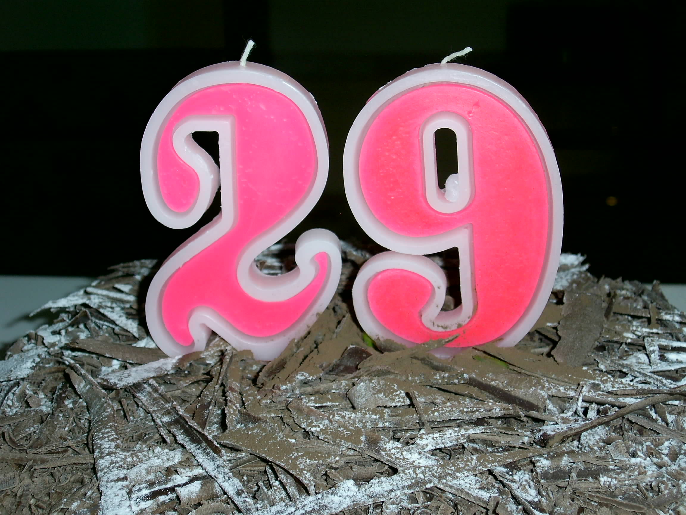 کیک و شمع تولد 29 سالگی آقای همسر