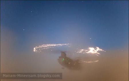 تصاویری خارق العاده و عجیب از یک هلیکوپتر در صحرا