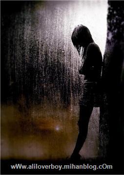 girl and rain dark 1