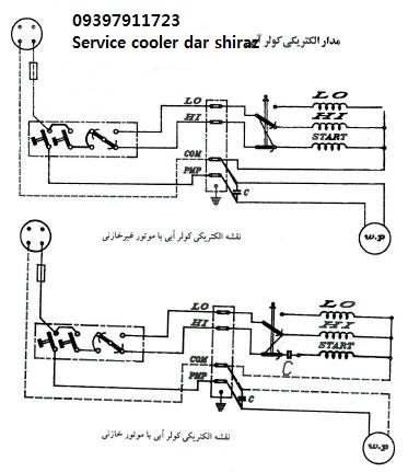نقشه برق کولر ابی