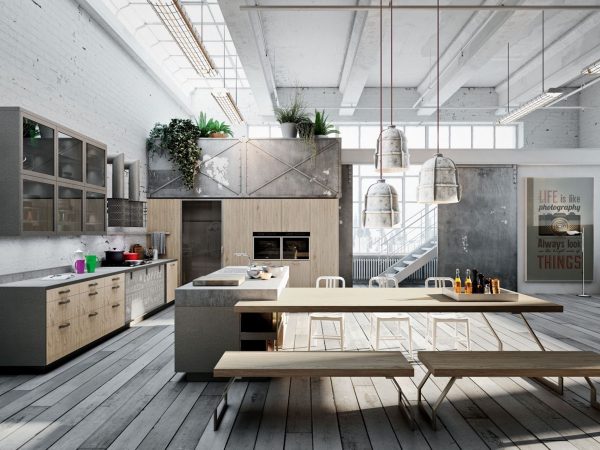 آشپزخانه به سبک صنعتی8